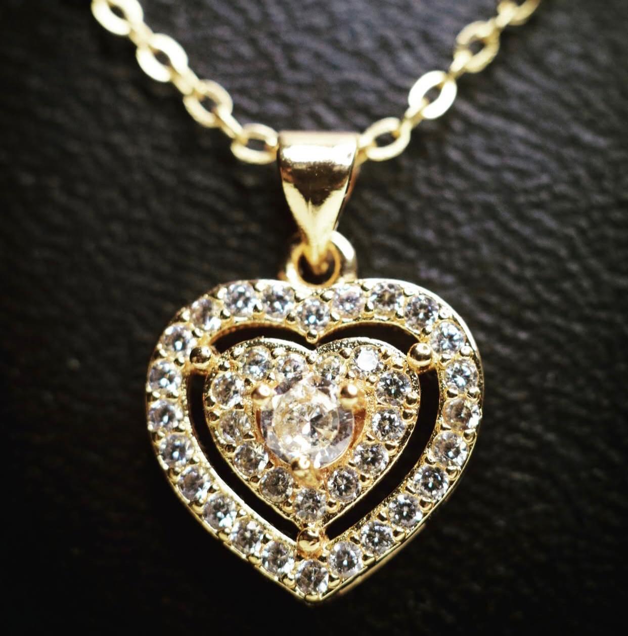 DOUBLE HEARTED PENDANT